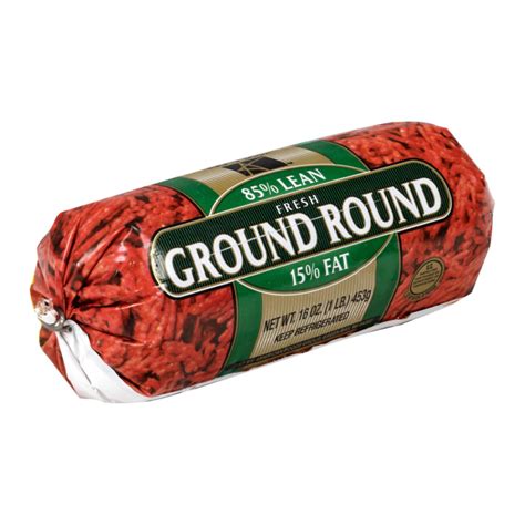 Fresh 8515 Fine Ground Beef Round 241 Lb Chubs