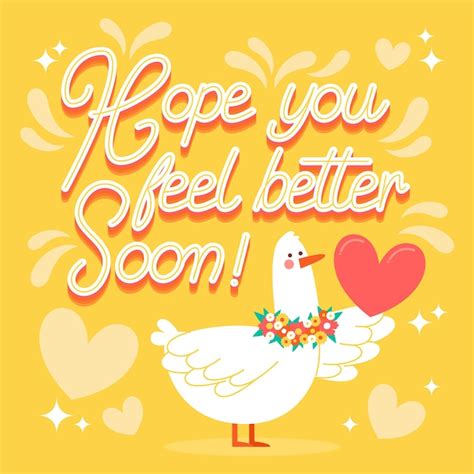 Free Vector Hope You Feel Better Soon Lettering