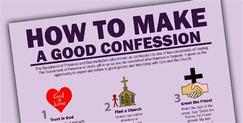 Steps to a good confession. Lent - Diocese of Manchester