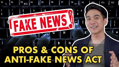 Datuk liew vui keong, a minister in the prime minister's department, tabled a bill questioning whether there were already laws in place. Pros & Cons of Anti-Fake News Act - YouTube