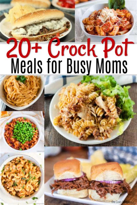 Easy Slow Cooker Meals For Busy Moms Over 20 Slow Cooker Dinners