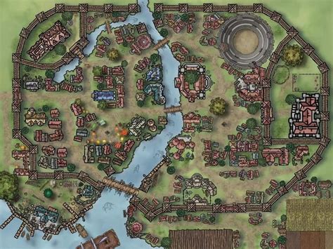 Pin By Mircea Marin On Dnd Maps In 2021 Fantasy Map City Maps