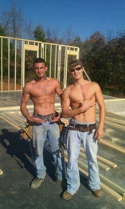 Shirtless Construction Worker