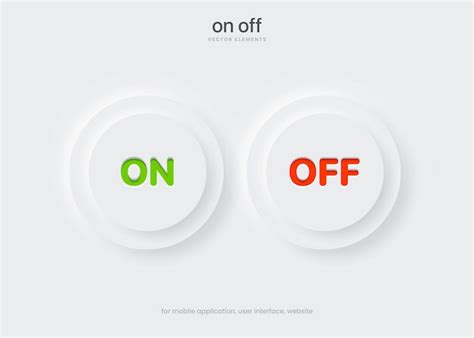 Premium Vector 3d Neumorphism On Off Toggle Switch Buttons Or Icons
