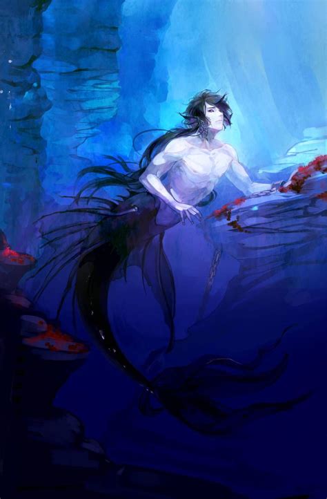 Commission Deep Sea Merman By Taro K Anime Mermaid