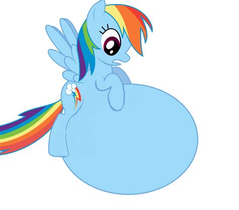 Rainbow S Belly Is Too Big By Pinkiepvore On Deviantart