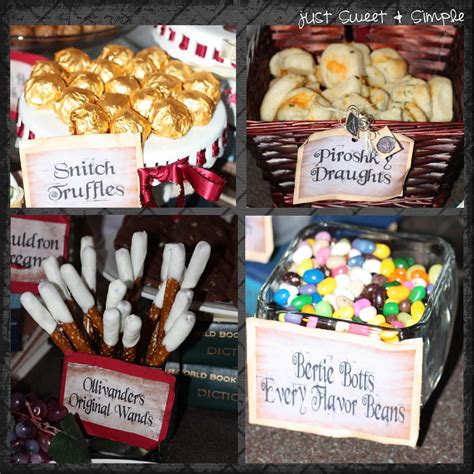 Just Sweet And Simple Harry Potter Party
