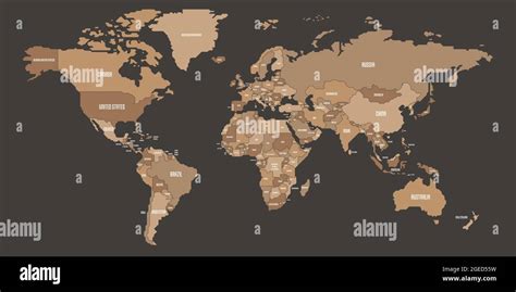 Mapa Esquemático Simplificado Del Mundo Mapa Político De Países Con