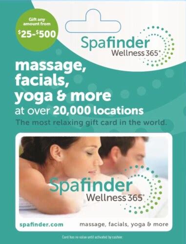 Spafinder Wellness Gift Card Ct Kroger