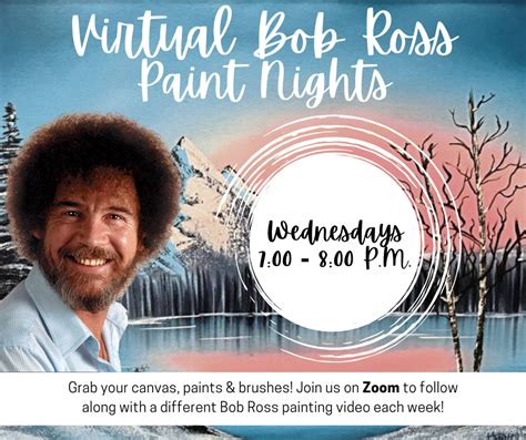 Virtual Bob Ross Paint Night Cornwall Public Library