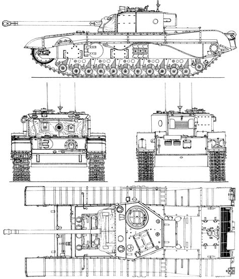 Black Prince Tank Blueprint Download Free Blueprint For 3d Modeling