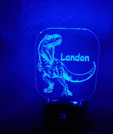 Night Light Personalized T Rex T Rex Nightlight Realistic Dinosaur