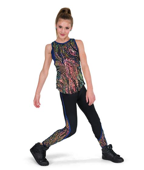 Sequin Tunic Tween Hip Hop Dance Costume A Wish Come True