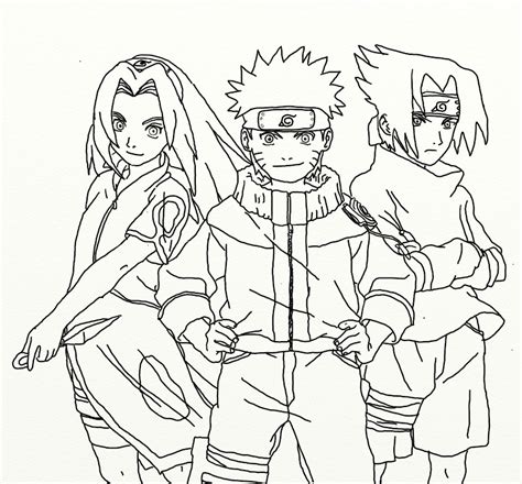 Team 7 Lineart By Kidgohan101 On Deviantart