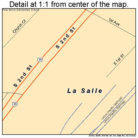 La Salle Colorado Street Map 0843605
