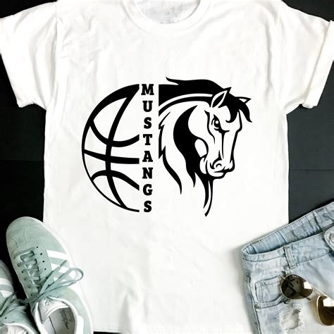 Mustangs Svg Basketball Svg Mustangs Basketball T Shirt Etsy