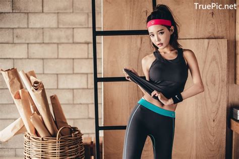 Korean Fashion Model Yoon Ae Ji Fitness Set Collection Truepic Net