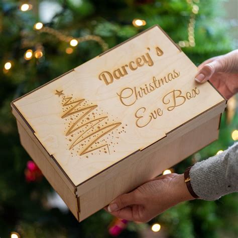 Personalised Wooden Christmas Eve Box By Meenymineymo