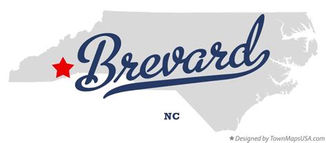 Map Of Brevard Nc North Carolina