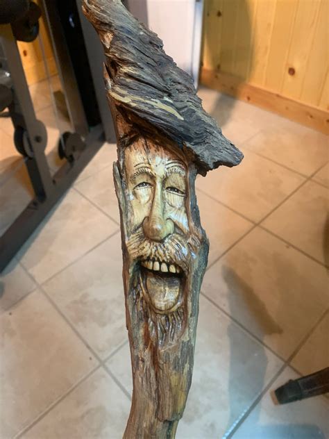 Wood Carving Wood Wall Art Wood Spirit Carving Hand Carved Wood Art