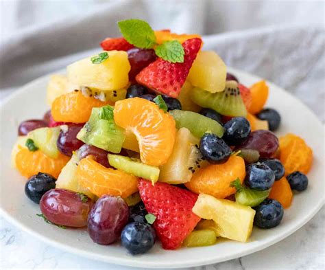 This winter fruit salad recipe is a variety of fresh fruit tossed in a light honey poppy seed dressing. Fruit Salad - Shop The Farmers Markets