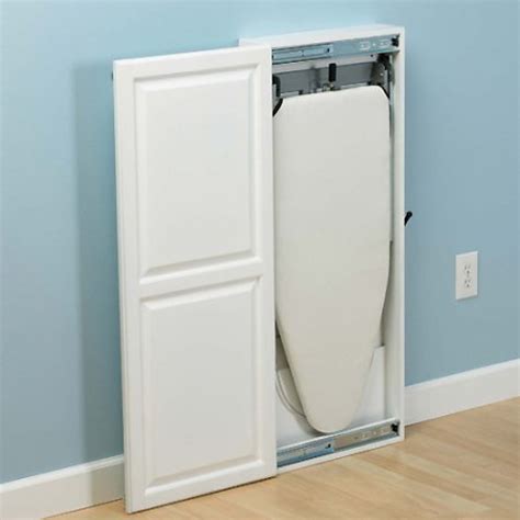 Simply slide the cabinet door open and lift the board to the full upright position. Wall Mounted Ironing Board Ikea | Home Design Ideas | Wall ...