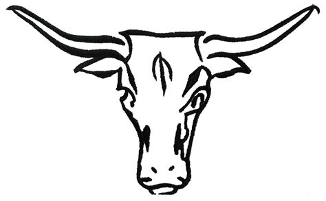 Longhorn Outline Embroidery Design By Grand Slam Designs