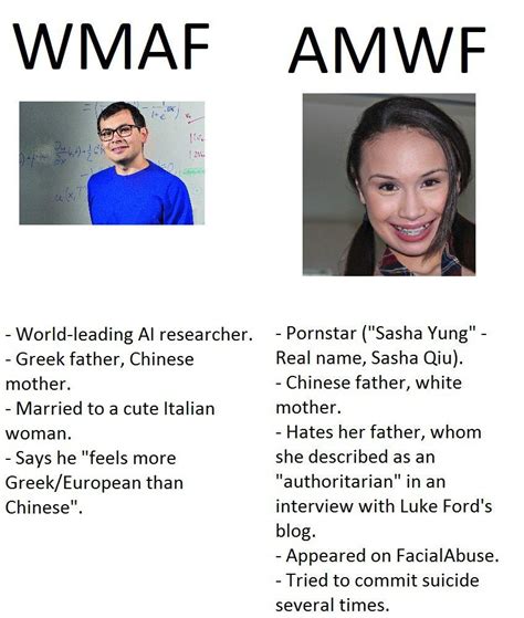 Wmaf Vs Amwf Career Edition Amwf Vs Wmaf Hapas Infographics Know Your Meme