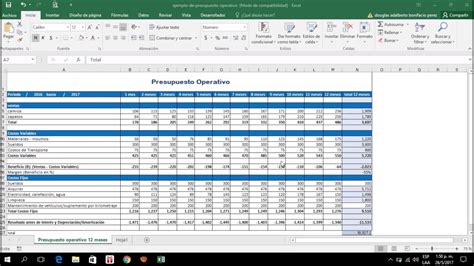 Ejemplo De Un Presupuesto Maestro En Excel Recursos Excel