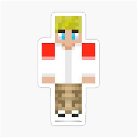 Tommyinnits Minecraft Skin Sticker For Sale By Vy20 Redbubble