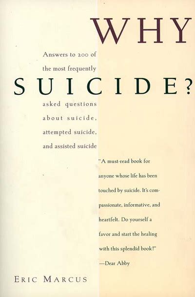 Why Suicide Answers To 200 Of The Most Frequently Asked Questions