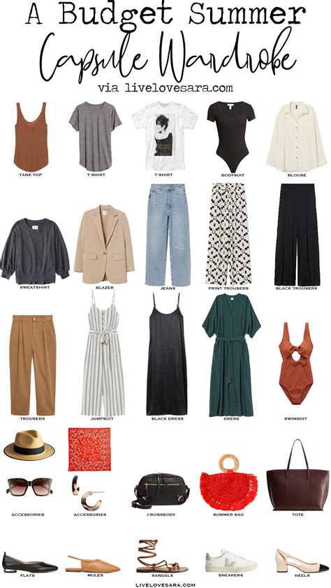 how to build a summer capsule wardrobe on a budget livelovesara summer capsule wardrobe