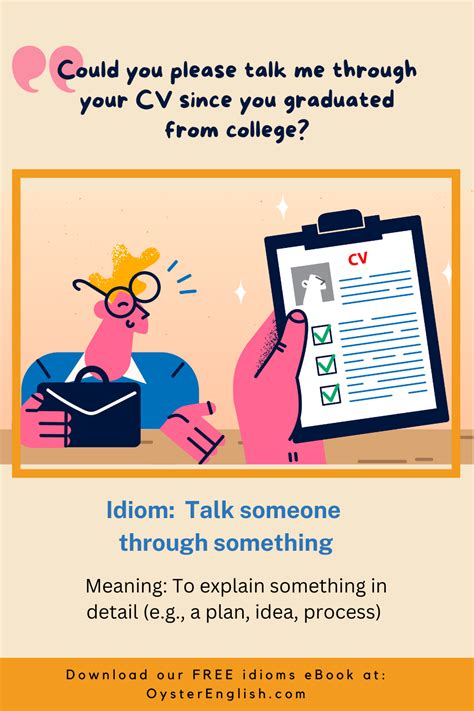 Idiom Talk Someone Through Something Meaning Examples