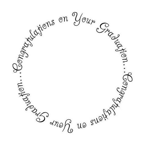 Congratulations On Your Graduation Printable Sentiment Circle 2 Liked