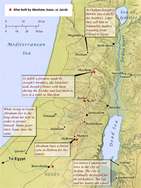Patriarchs In Canaan Bible Mapper Blog