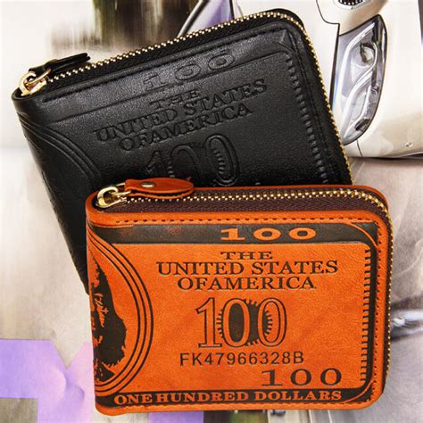 100 Dollar Bill Wallet Men Short Wallets Leather Gentlemen Wallets Ebay