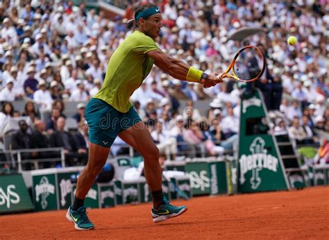 Grand Slam Champion Rafael Nadal Of Spain In Action During His Men S