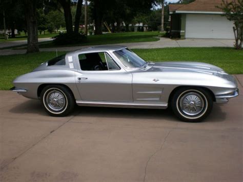 Vintage 1964 Satin Silver Corvette Sting Ray Coupe Corvette Corvette