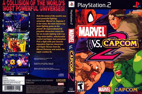 Marvel Vs Capcom 2 Playstation 2 Ps2 Replacement Cover Only 115gsm
