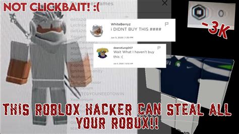 This Hacker Can Steal Your Robuxnot Clickbaitread Descmust Watch