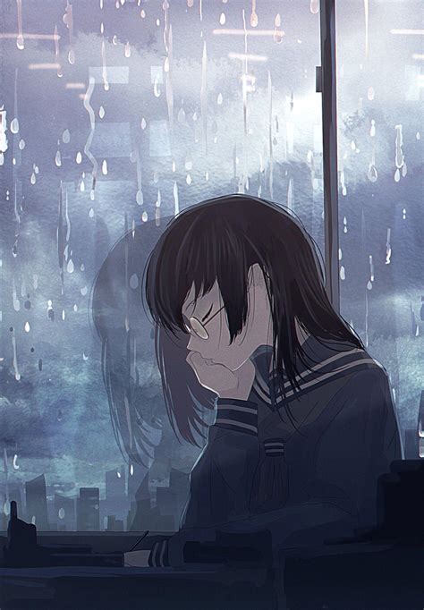 Wallpaper Sad Crying Anime Girl Baka Wallpaper