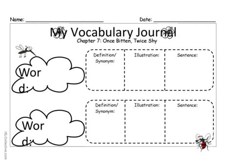 My Vocabulary Journal English Esl Worksheets Pdf And Doc