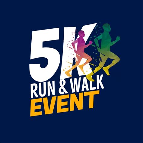 5k Run And Walk Event Logo Template Postermywall