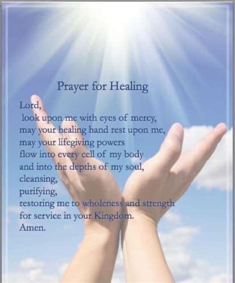 Prayer For Healing The Sick Prayer For Health Prayer For Guidance