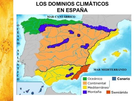 Tema 4 Los Dominios Climáticos En España 2º Bachgeografia