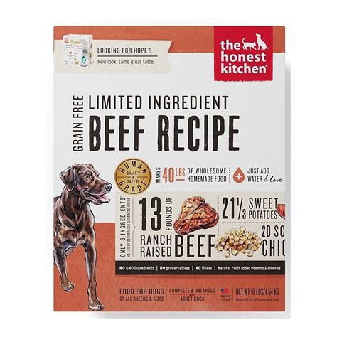 The Honest Kitchen Limited Ingredient Diet Beef Grain Free Dehydrated