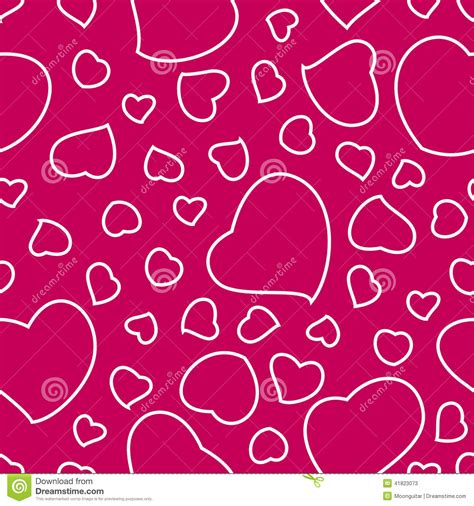 Heller Rosa Valentinstag Hintergrund Mit Herz Nahtlosem Muster Vektor Abbildung Illustration