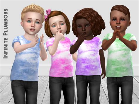 The Sims Resource Ip Toddler Tie Die T Shirt