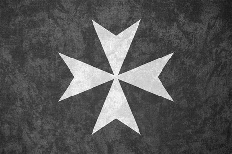 Knights Hospitaller ~ Grunge Flag C 1099 By Undevicesimus On