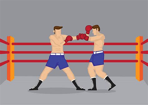 Cartoon Of The Boxing Ring Ropes Illustrations Royalty Free Vector